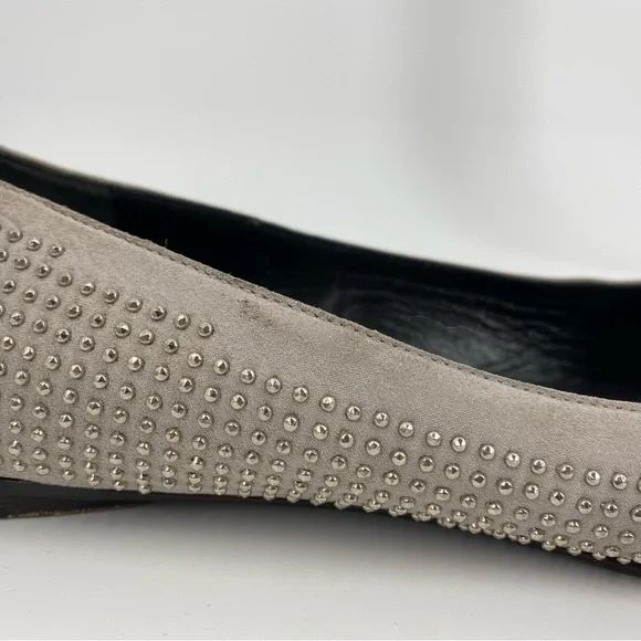 Balenciaga y2k Gray Studded Ballet Flats - Picture 5 of 16